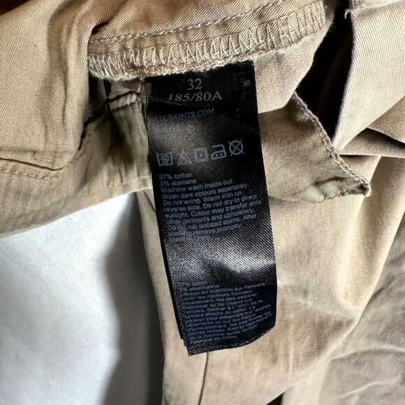 Allsaints Park Chino Pants Mens 32x29 Khaki Slim Straight Button Fly Preppy City - Picture 8 of 12